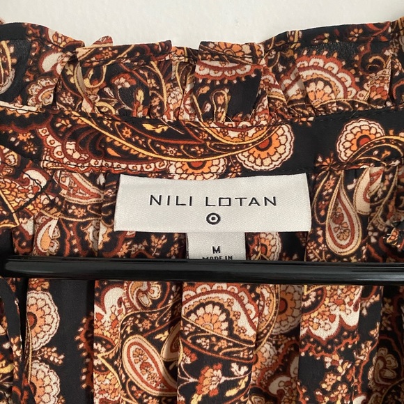 Target x Nili Lotan Paisley Print Long Sleeve Blouse - Picture 5 of 7